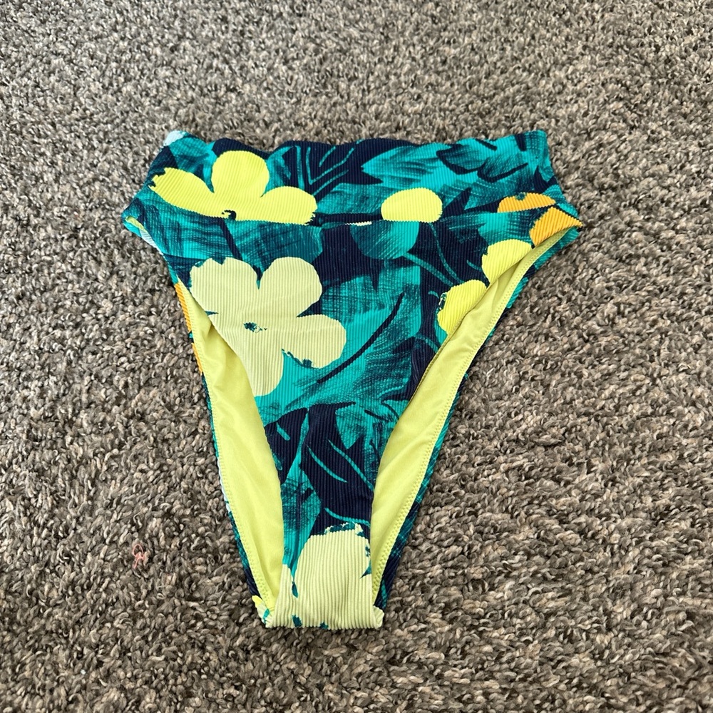 Floral High-Waisted Bikini Bottom